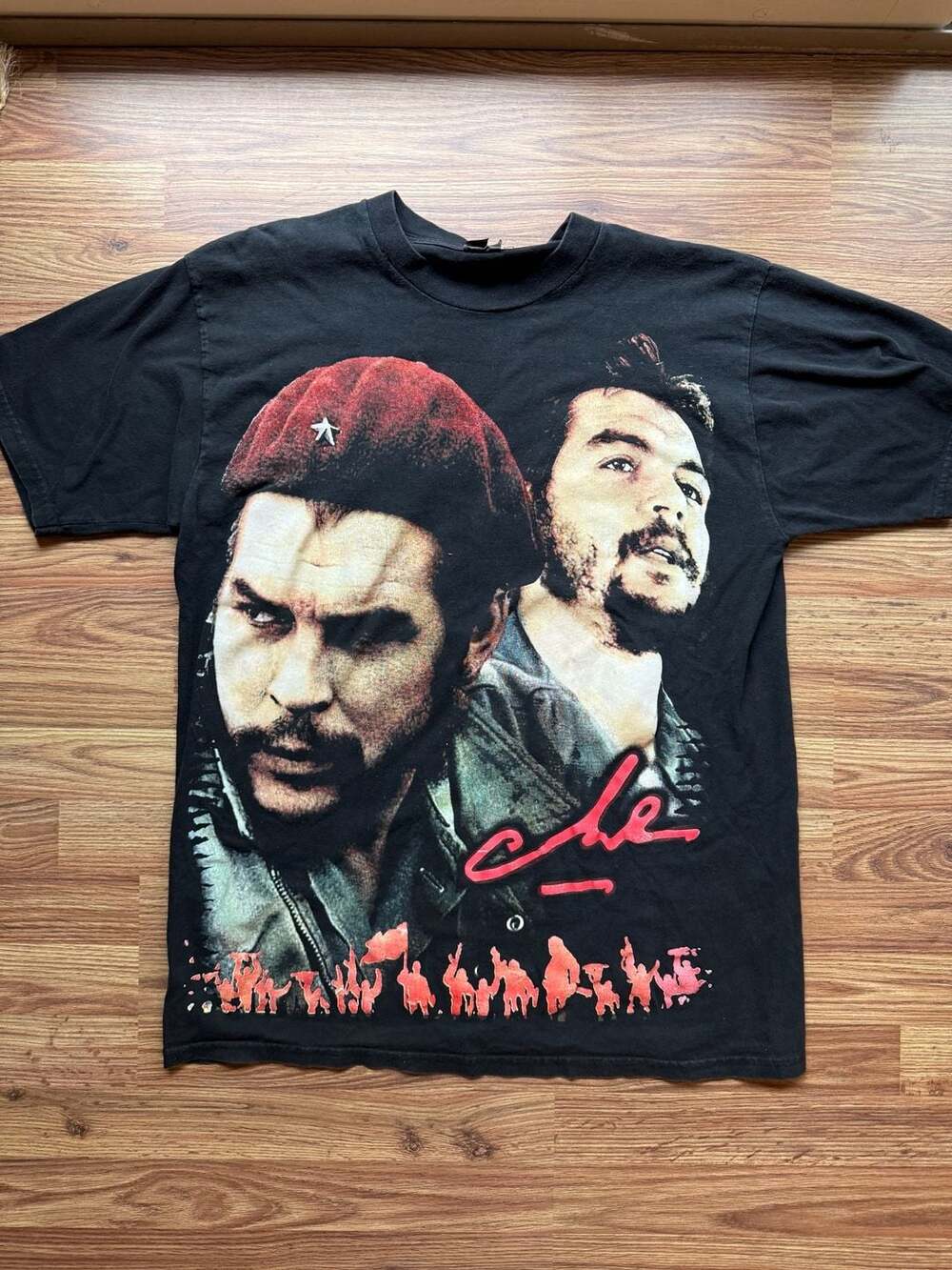 Vintage Che Guevara Double Sided Multi Portrait Graphic T-Shirt